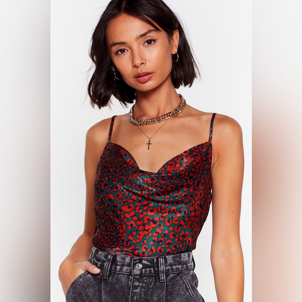 Nasty Gal Leopard Cami